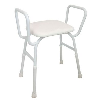 Active Medical Aqua Care Shower Stool padded with arms aluminium-shower-stool-padded-seat_550